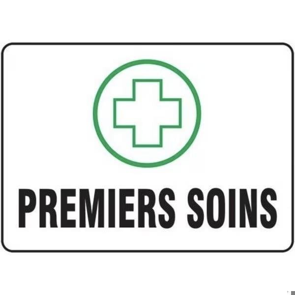 Accuform BILINGUAL FRENCH SIGN FIRST AID FRMFSR523VP FRMFSR523VP - main